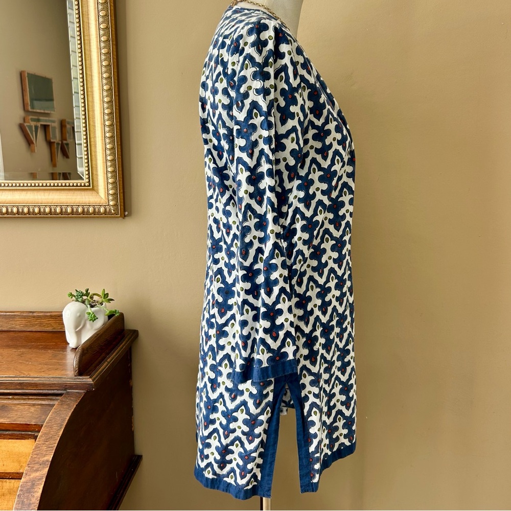 Roberta Roller Rabbit Roberta Freymann Block Print Tunic Size Medium M - Picture 5 of 10